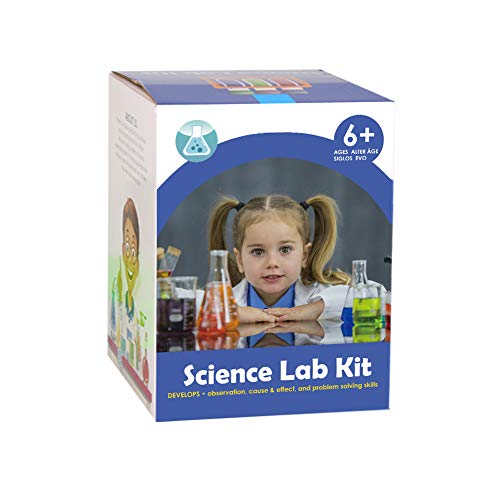 Kids Science Experiment Kit with Lab Coat Scientist Costume Dress Up and Role Play Toys Gift for Boys Girls Kids Age 5 - 11 Christmas Birthday Party