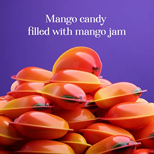 Gummy Candy - Large Jelly Filled Gummies - Mango Candy Filled With Mango Jam - 10 Pcs Individually Wrapped Chewy Candy - 1.18 Inches Big Fun Kids Candies #TOP1