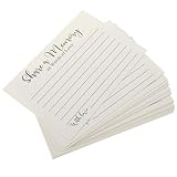 Cabilock 50 Blatt Kleine Umschlagkarten für Feier und Trauer Multifunktionale Erinnerungskarten zum Beschriften Vielseitig Einsetzbar für Gedenk Festtagsanlässe
