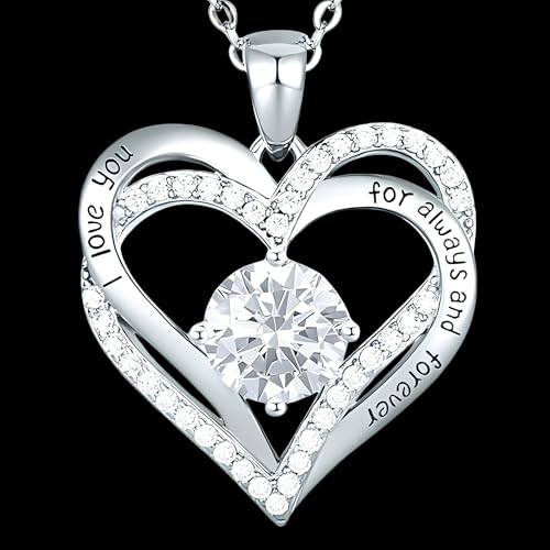 Collier cœur imbriqué I Love You For Always le message secret - 2