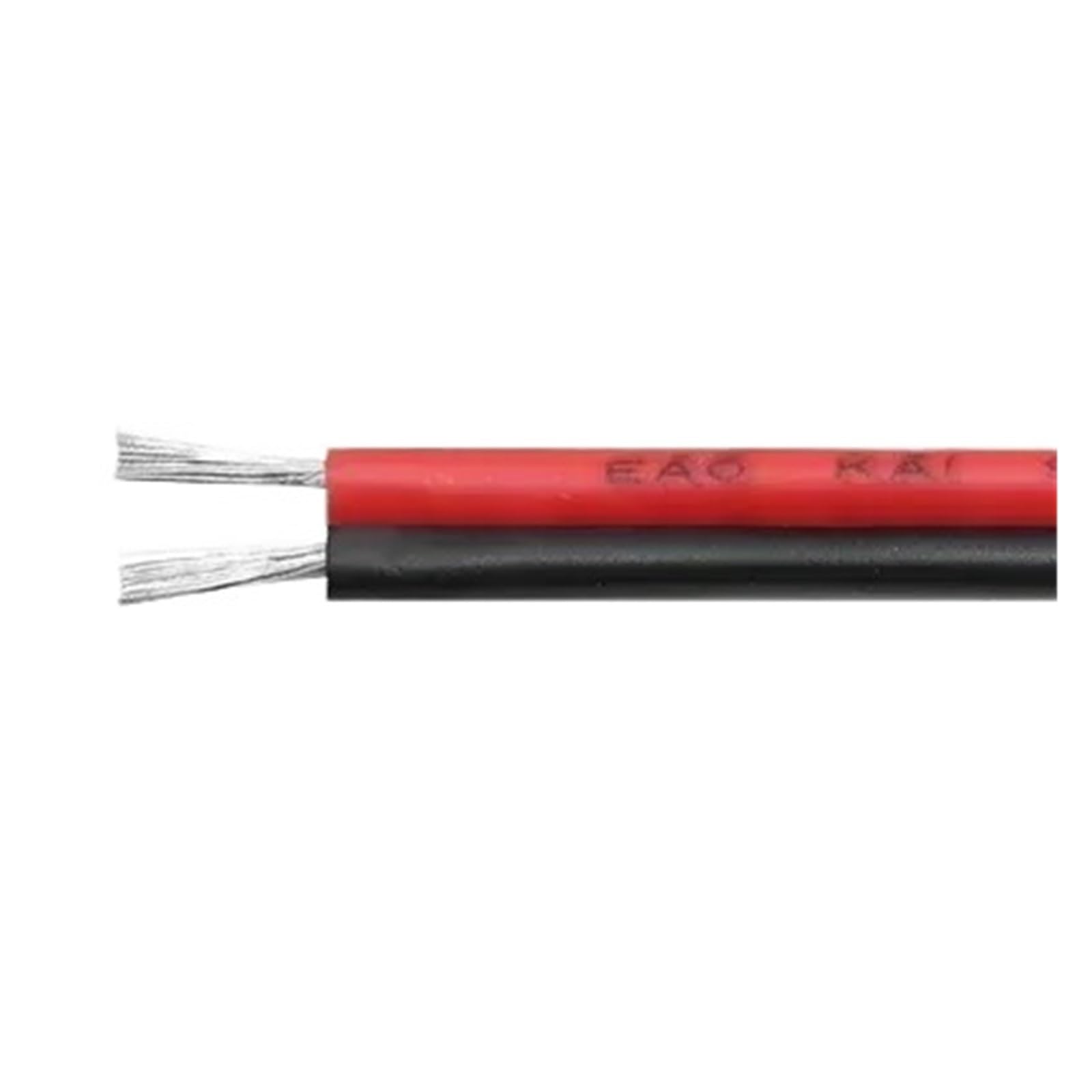 Cavo Elettrico 2-50M UL2468 2Pins 20 22 AWG In Rame Stagnato Isolato In PVC Con Striscia Luminosa(Red-Black,50m 22AWG)