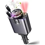 Starlight - Caricabatterie retrattile da auto USB-C da 120 W con aromaterapia, adattatore per accendisigari a ricarica rapida per iPhone 16/15/14/13/12/11, accessorio essenziale per auto, regalo per