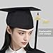 GAMYPET Black Graduation Gown and Cap Set with Matching Tassel and 2026 Year Charm Golden 72