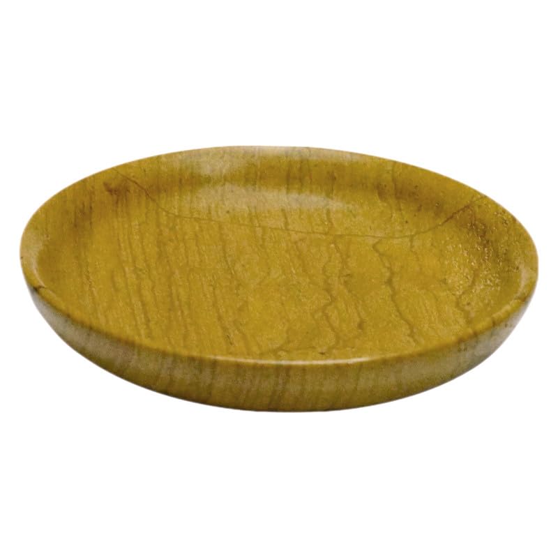 Chinkara Jaisalmer Yellow Stone Plates, Pack of 1 (3Inch * 3Inch * .5Inch)