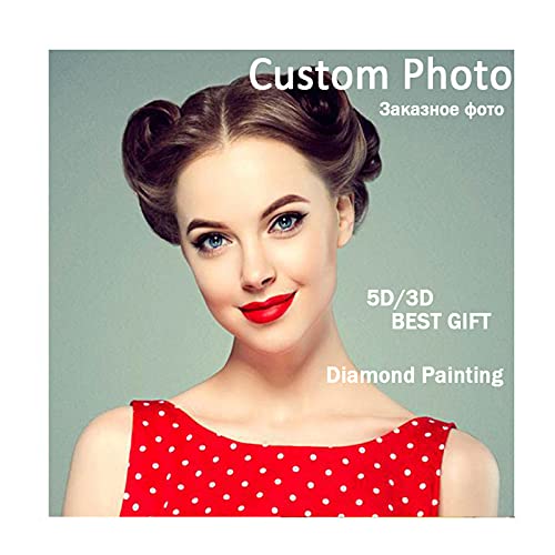 Photo personnalisée diamant broderie 5D pour décorer votre salon avec JINFU 50x50