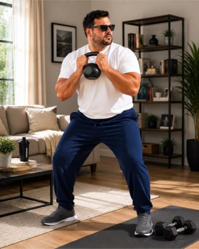 Image of KART BLACK Plus Size Track Pants for Men | Plain Track Pant | Casual Fit Comfortable Track Pant (Pack of 1)