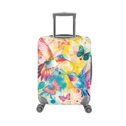 Protégez votre Valise des Rayures avec la Housse Elastique Oiseau Vert