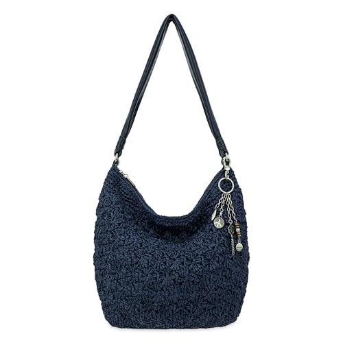 Image of The Sak Sequoia Hobo Bag - Hand Crochet Large Women's Purse for Everyday & Travel - Durable Handbag & Tote With Zipper Pocket