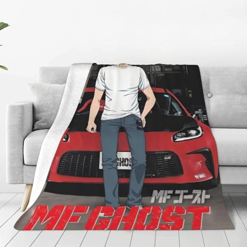 MFゴースト 毛布 ブランケット 大判 フリーサイズ 暖かい 軽量 ふわふわ 一人用 ソファ ベッド オフィス 膝掛け 洗える 秋冬60"x50"