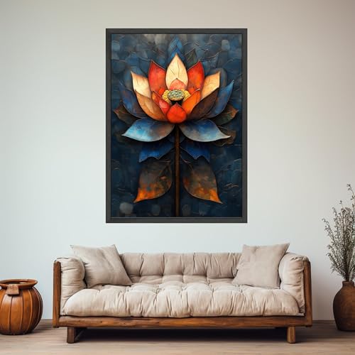 Décoration Nature Moderne avec affiche fleur de lotus prête à accrocher - 4