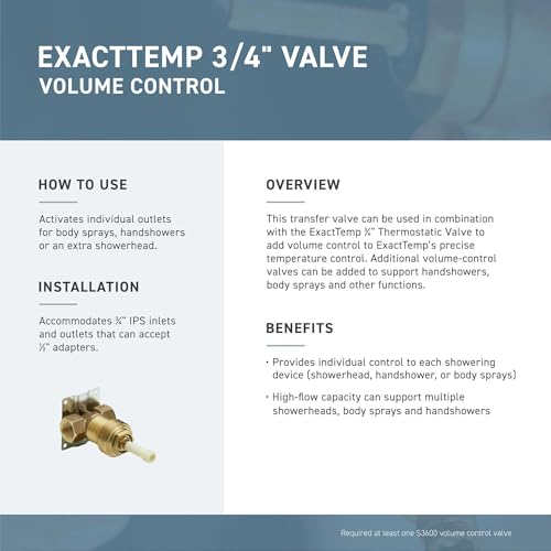 Moen TS3600ORB grifería de lujo con control de volumen acabado bronce 3