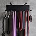 Multi-Purpose Gym Equipment Storage Rack Resistance Bands Storage Hanger Barbell Rack Heavy Duty Gym Rack for Exercise Bands, Lifting Belts and Jump Ropes (Double Layer Black)
