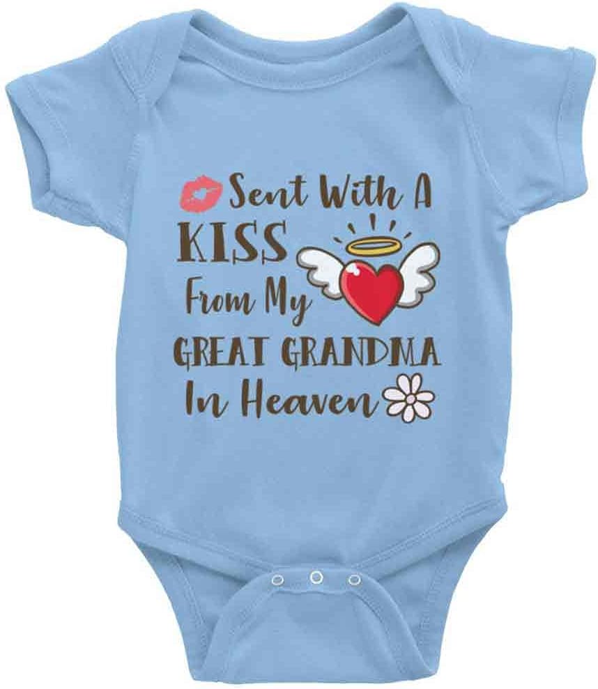 Sent with Kiss from Grandma Baby Boy Girl Cloths Newborn Organic Bodysuit Romper