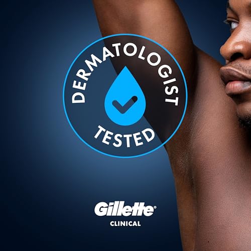 Gillette Clinical Antiperspirant and Deodorant for Men, 100HR Sweat & Odor Protection, Long Lasting Freshness, Anti-White Mark Technology, Soft Solid, Ultimate Fresh Scent, 1.7 oz - image 8