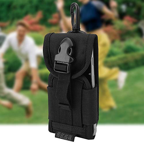 Outdoor Phone Bag-Nylon Lightweight Military Outdoor Phone Storage Bag Intercom Pouch with Hook