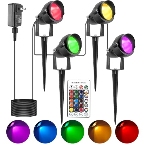 Halloween-Spotlights-Outdoor-with-Timer-20W-Individual-Colored-Yard-Lights Halloween Spotlights Outdoor with Timer 20W Individual Colored Yard Lights - Image 1