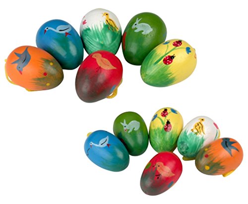 Wichtelstube-Kollektion Lot de 6 Ornements de Lutin en Forme de œuf Peints à la Main 4 cm Cover