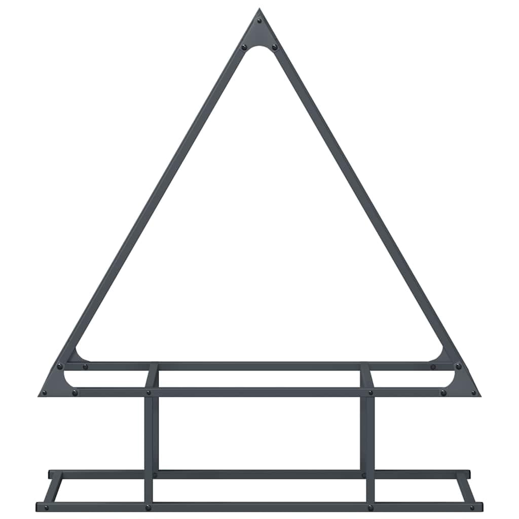 Gecheer Rastrelliera per Legna da Ardere Antracite 80x25x90 cm,Portalegna,Porta Legna,Legnaia da Esterno,Scaffale Portalegna,Scaffale per Legna da ardere,Portalegna da Interno,P864317
