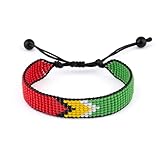Guyana Flag Bracelet, Adjustable, Boho Style Rope Bracelet for Women, Men, Thread String