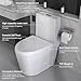 SPOWAY One Piece Toilet, 1/1.6 GPF Elongated Dual Flush Toilet with 15.5