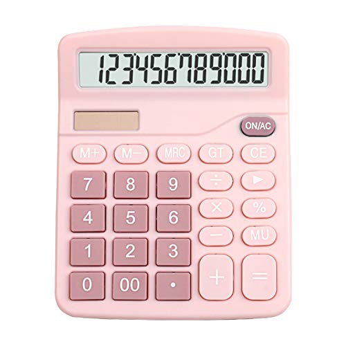 Calculadora de escritório com bateria solar de 12 dígitos Homyl com grande visor LCD, botão grande s