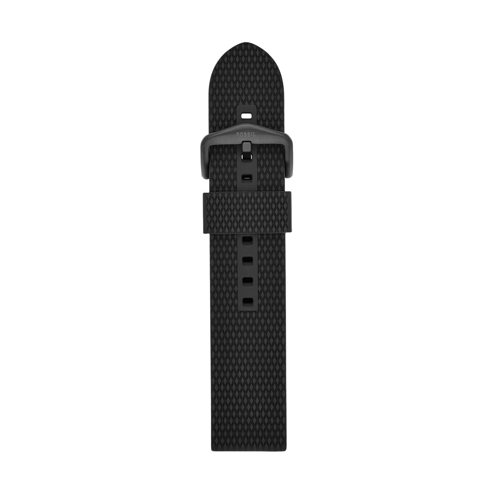 Fossil Strap for Men 22 mm lug width, Silicone Strap, S221430