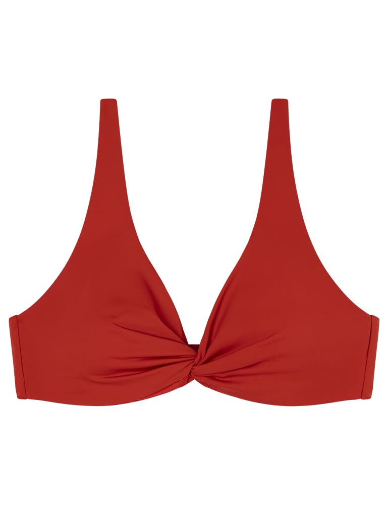 Women'secret Top Bikini Halter Nudo Rojo Parte Superior Mujer