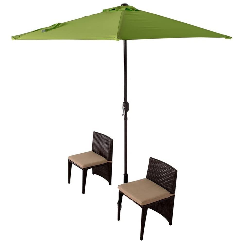 18 ft patio umbrella Patio Umbrella Tilt & Crank Lift Metal 7.5ft 6-Rib