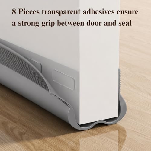 Image of Gap Filler for Door Bottom Seal Strip - Sound-Proof, Reduce Noise, Energy Saving Door Stopper for Reduce Door Dust, Insects Protector (Grey)