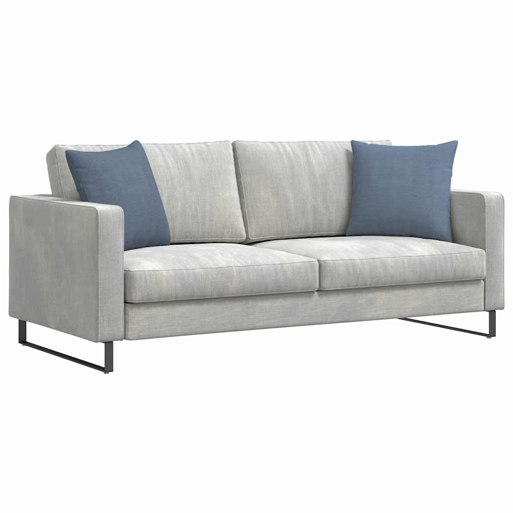2er Set Sofakissen Blau 45x45 cm, Dekokissen aus weichem Cordstoff mit Polyesterfüllung, Moderne Zierkissen für Sofa und Schlafzimmer, inklusive abnehmbarem Bezug