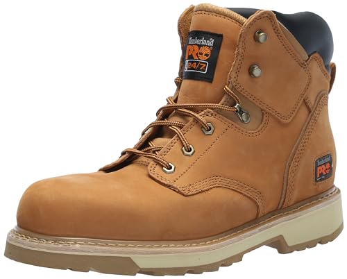 Timberland PRO Men's Pit Boss 6 Inch Soft Toe Industrial Work Boot, Wheat-2024 New, 9