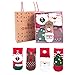 Produktbild ACMEDE 4 Paar babysocken Weihnachtssocken,Antirutsch Söcken Baumwolle Mädchen Babysöcken 0-3 Jahre (0-3 Jahre)