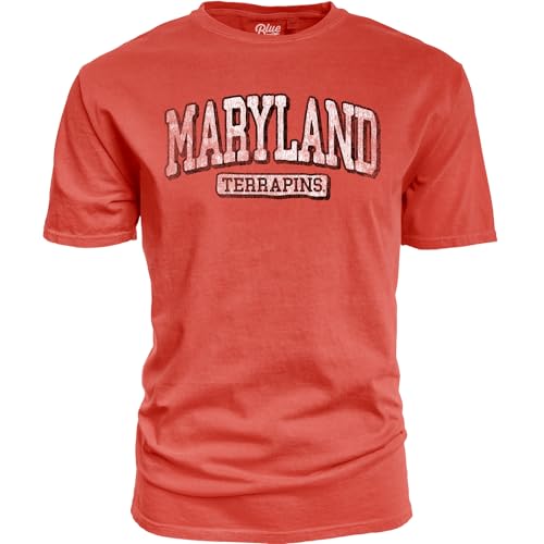 Maryland Terrapins NCAA Officially Licensed T-Shirt Team Color Dyed Ringspun Vintage, XX-Large