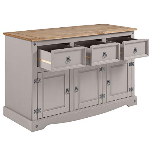Wood Buffet Sideboard Corona Gray | Furniture Dash