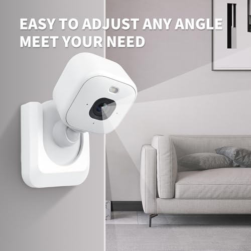 Image of Blink Mini 2K+ No Drill Wall Mount Bracket for Blink Mini 2K+ Indoor Camera,No Screw Adhesive Camera Mount for Indoor Outdoor Camera 3Pack (Camera Not Included) White