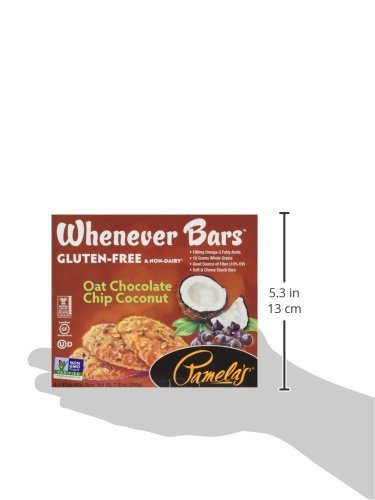 Pamela's Whenever Bars, Oat Chocolate Chip Coconut, 7.05 oz, 5 ct
