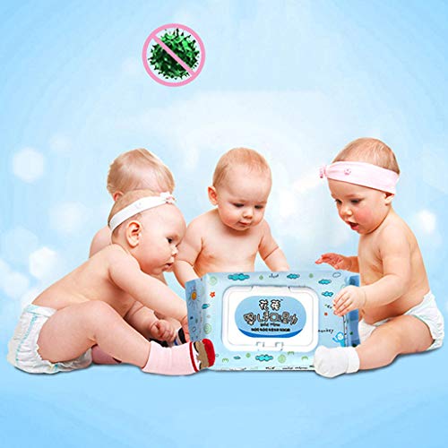 1Pack Baby Wet Wipes, Antibacterial Wet Wipe Tissue Clean Hand Health CareUnscented, 30/90 wipes, Flip-Top Packs (yellow 90)