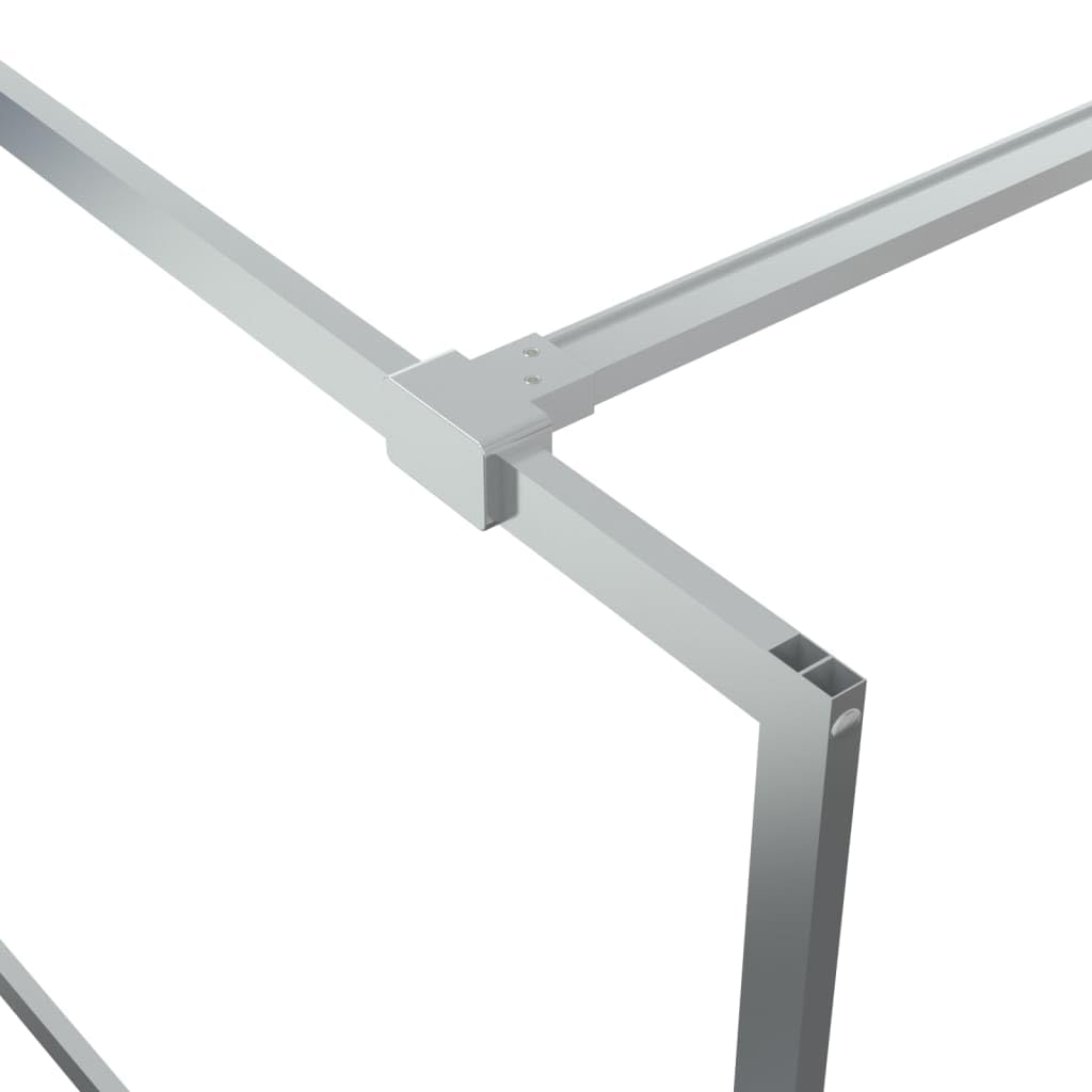 Mampara de Ducha Vidrio ESG Transparente Plateado 90x195 cm, Mampara Bañera, Mampara Baño Ducha, Cabina De Ducha, Mampara Baño