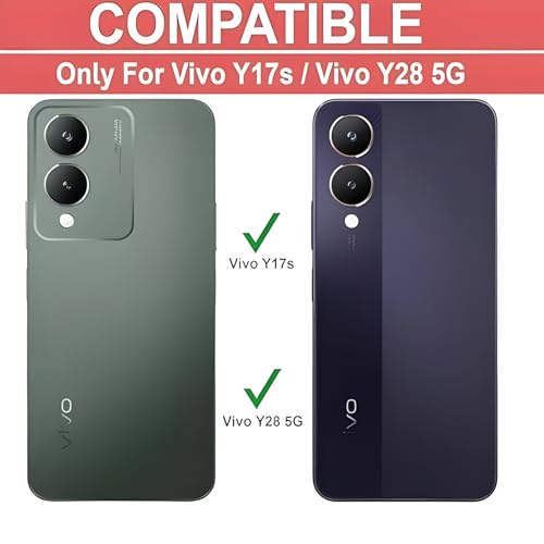 Image of Lifetime Anti-Yellow Clear Back Cover Case for Vivo Y17s (Sleek Crystal Hard Back | Shockproof Protection with Camera Protection)