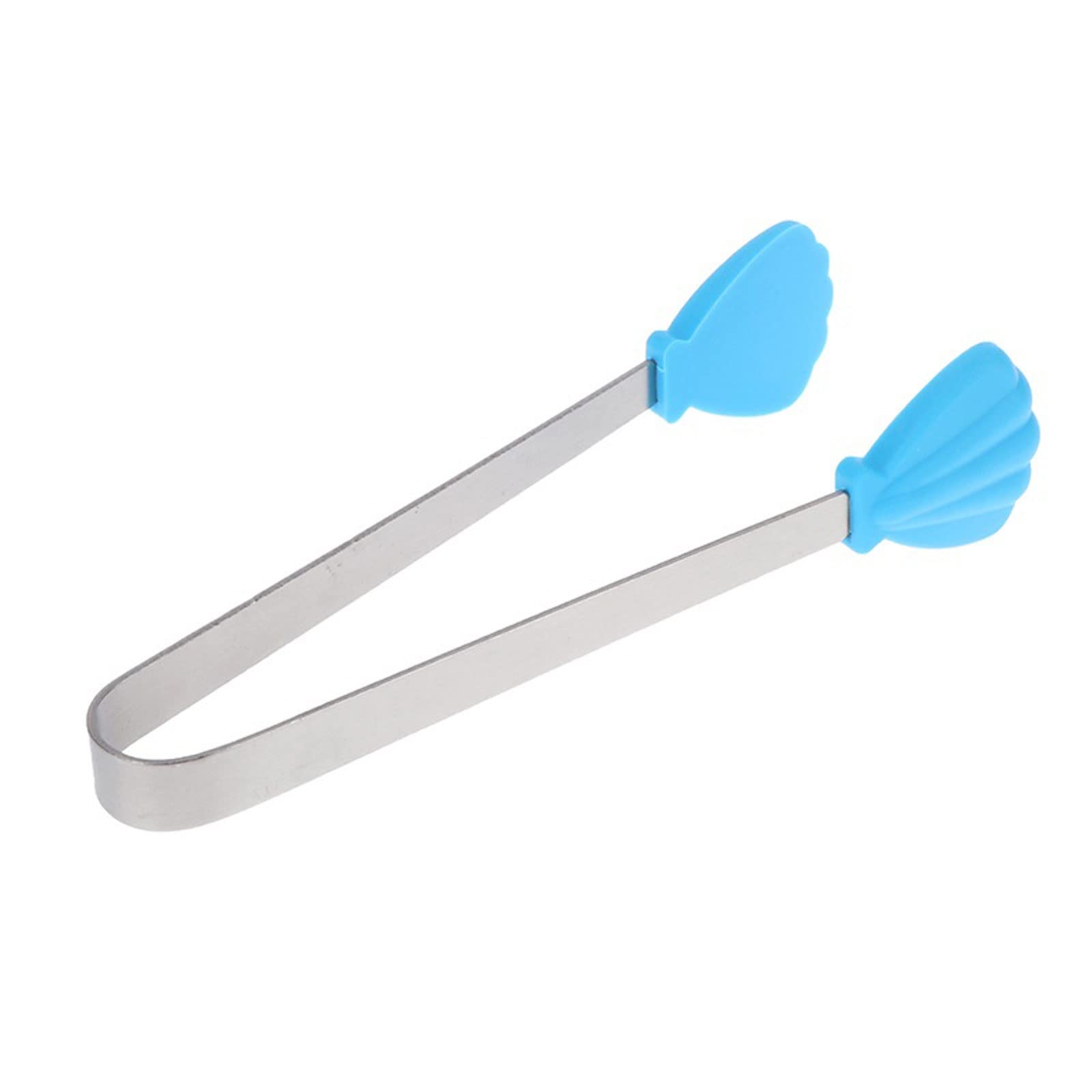 Pinces Silicone Pinces Alimentaires Coquillages Forme en Acier Inoxydable Antidérapant Ustensile De Cuisine Glace Bonbons Clip Alimentaire Mini Glaçons Pinces