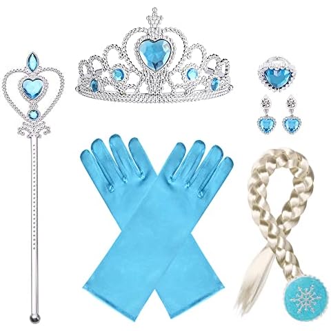 Accesorios de Princesa Disfraces URAQT, Azul Cover