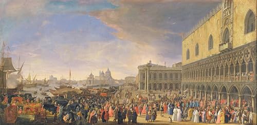 Affiche Luca Carlevaris Arrivée du Comte Languet pour habiller un grand mur de séjour