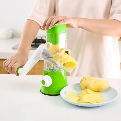 Cortadora manual multifuncional para verduras verde miniatura 5