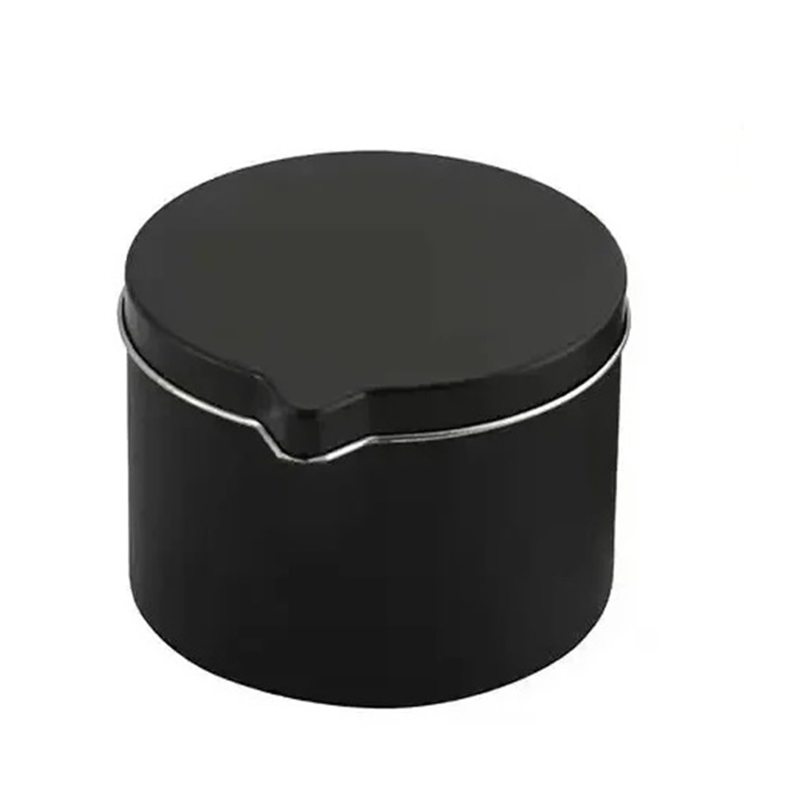 WJLYDM Metal Tins With Pour Spout For DIY Candle Making 12PCS Silver Black Empty Storage Box Cans Container(6oz Black)