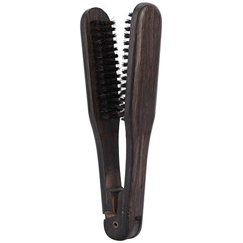 Mavis Laven Hairdressing Comb Double Brushes Wooden Anti-static Hair Straightener Tool for Hair Styling Cover