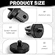 Action Cam Halterung 2 Stück,Aluminium 1/4 Zoll GoPro Halterung Adapter Kamera,Schwarz Drehbar Stativgewinde Adapter,Kompatibel Mit GoPro, Kompatibel Mit Sony, Kompatibel Mit Insta 360