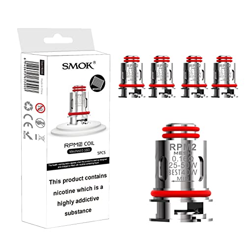 Smok Rpm2 - Resistencia De Malla De 0,16 Ohmios 5 Unidades Por Paquete Para Rpm 2s Rpm 2 Scar P3 Scar P5 Kit Sin Nicotina Smok Rpm2 - Resistencia De Malla De 0,16 Ohmios 5 Unidades Por Paquete Para Rpm 2s Rpm 2 Scar P3 Scar P5 Kit Sin Nicotina