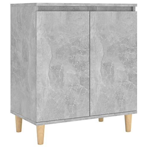 Armario de salón gris hormigón con patas elevadas que facilitan la limpieza 2