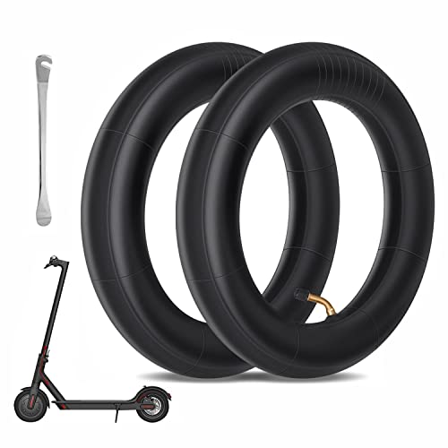 Yungeln 10x2 Chambre à Air 10 pouces 45° double épaisseur Compatible pour Trottinette Electrique Xiaomi 1S M365 Pro Pro2 Cover
