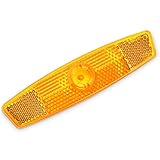 MFC PRO Bicycle Wheel Reflector Amber Pack of 2 (Amber, 2pcs)